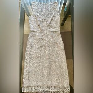 Elegant Lace Sleeveless Dress BCBGMAXAZRIA